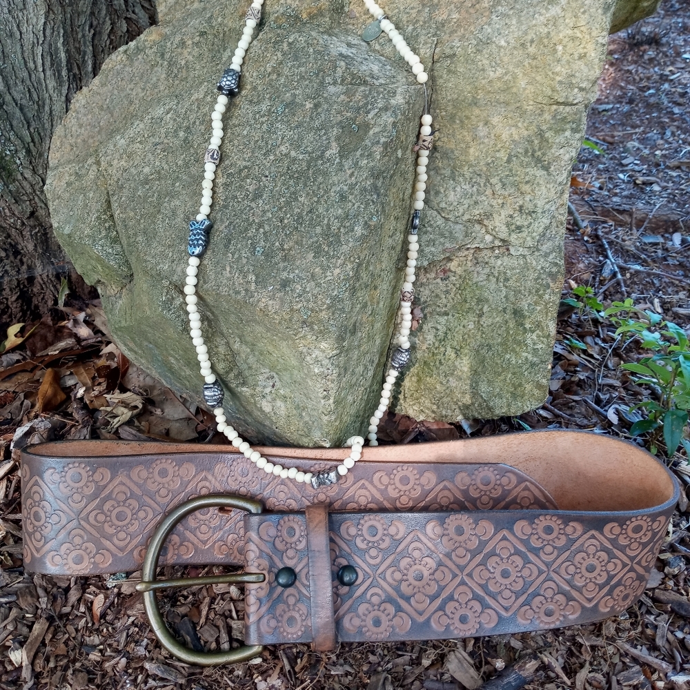 COPY - - GAP USA  WIDE LEATHER NEW RETIRED BELT 😍 SZ M 40" NWOT